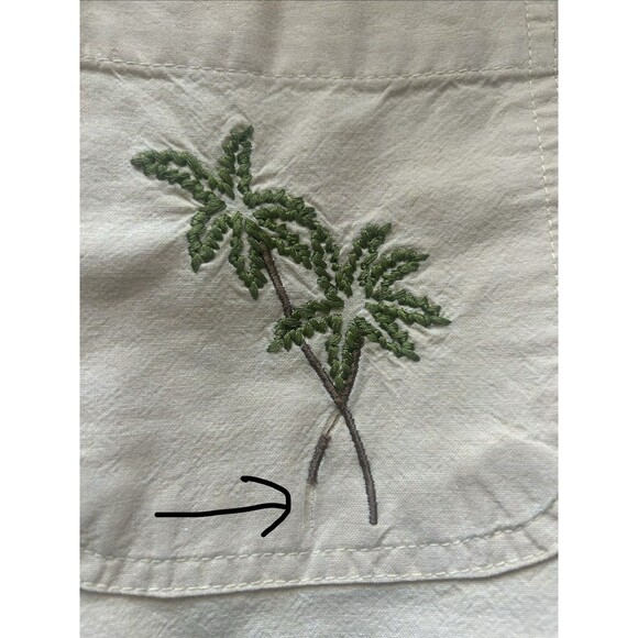 Blue J. 100%cotton  VTG 90s Embroidery MIDI Coastal Dress Women’s M - Picture 7 of 9